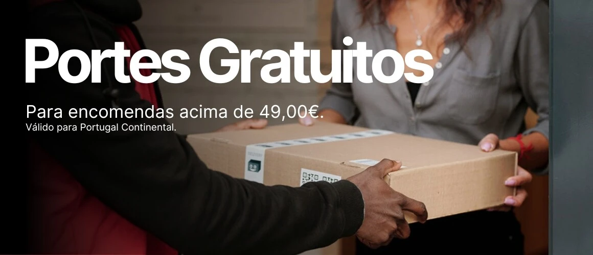 Portes Gratuitos para encomendas superiores a 49€ para Portugal Continental